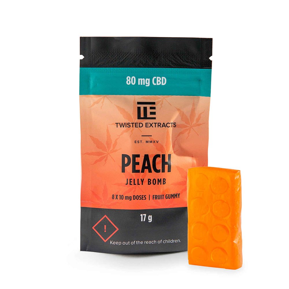 Twisted Extracts - Peach CBD Jelly Bomb