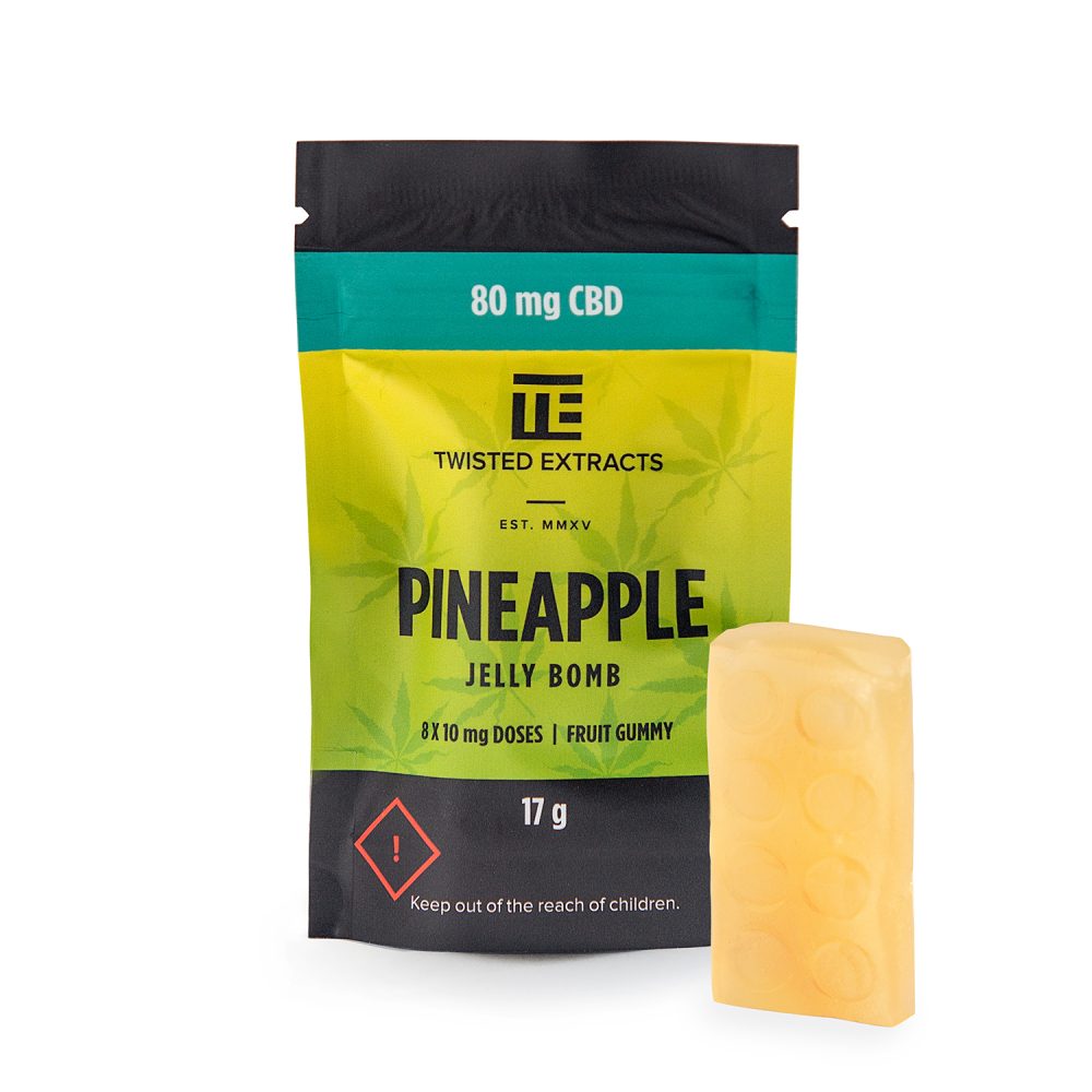 Twisted Extracts - Pineapple CBD Jelly Bomb