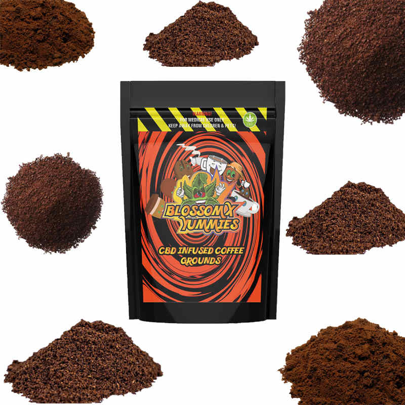 BlossomX - CBD Infused Coffee Grounds - Medium Roast - 8 Cups - 80mg