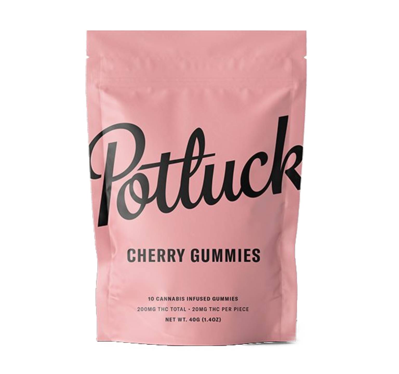 Potluck Gummies- Cherry 200mg THC