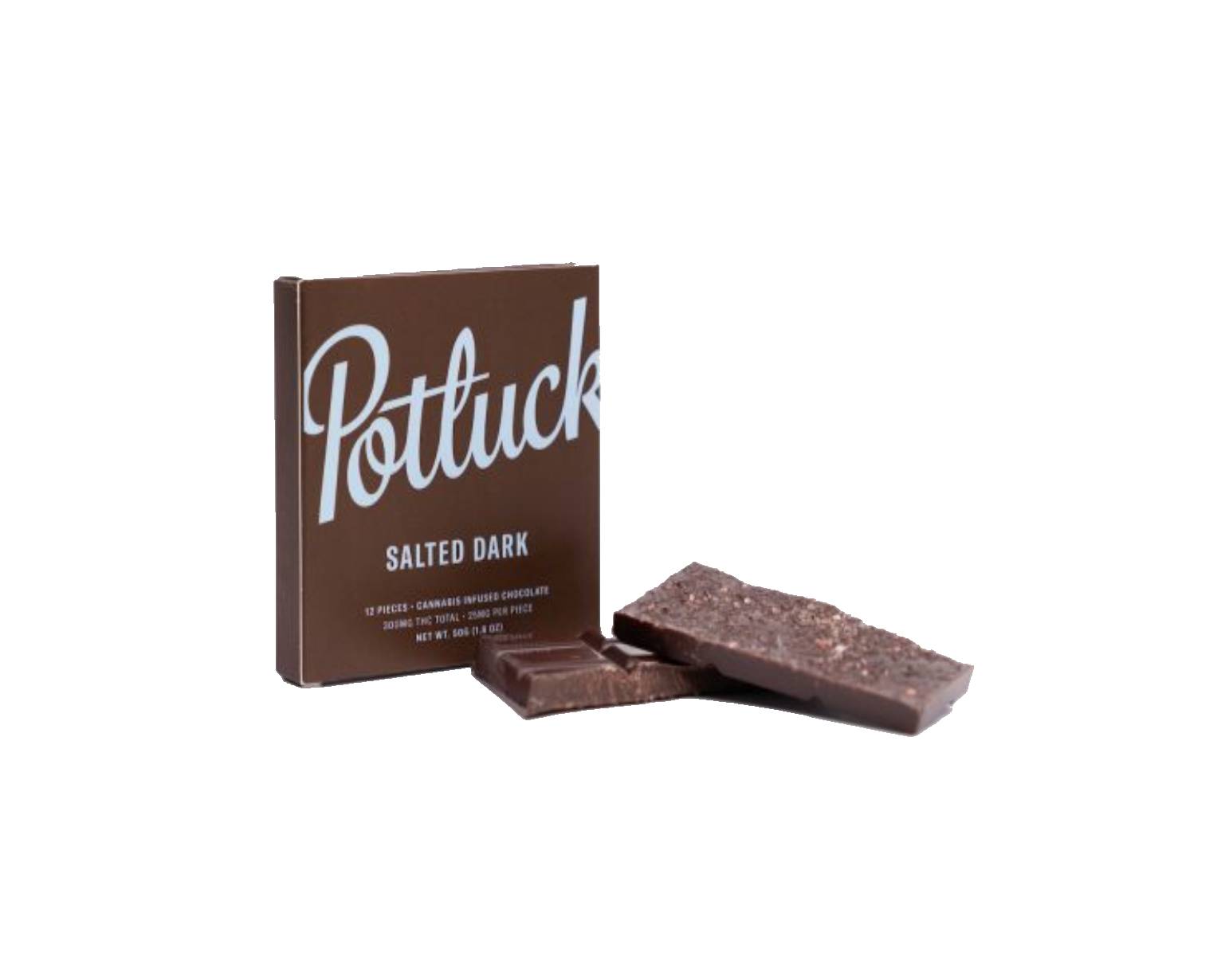Potluck - Salted Dark Chocolate 300mg THC