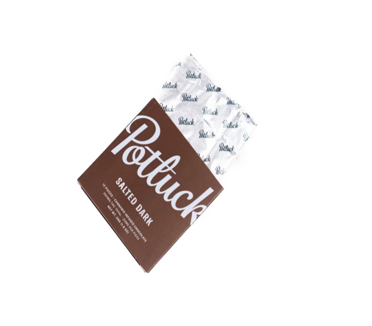 Potluck - Salted Dark Chocolate 300mg THC - Image 3