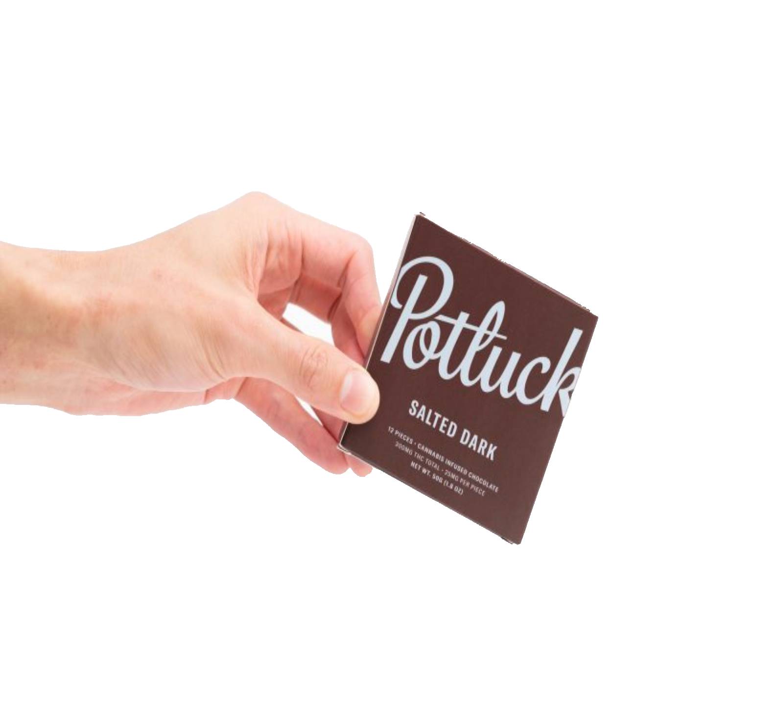 Potluck - Salted Dark Chocolate 300mg THC - Image 4