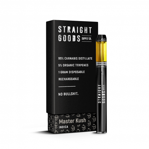 Straight Goods 1 Gram Carts – Master Kush (Indica)