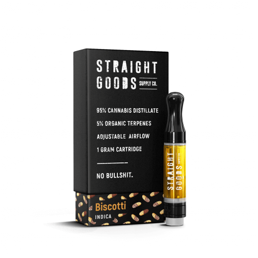 Straight Goods 1 Gram Carts – Biscotti (Indica)