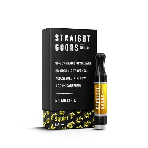 Straight Goods 1 Gram Carts – Squirt (Sativa)