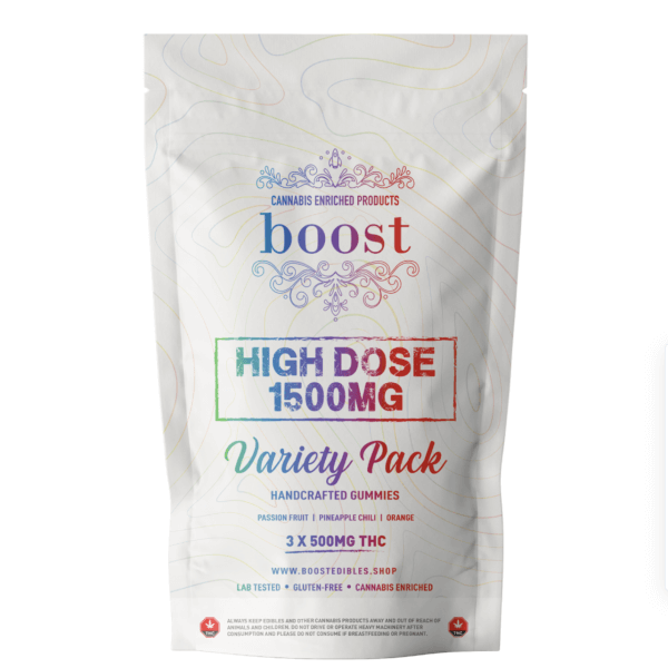 Boost THC High Dose – Variety Pack 1500mg Gummies