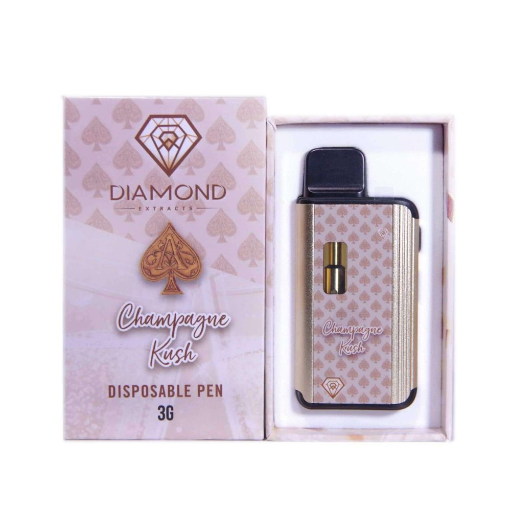 Diamond Concentrates 3 Gram Disposable (Distillate) – Champagne Kush (Indica) (3 Gram)