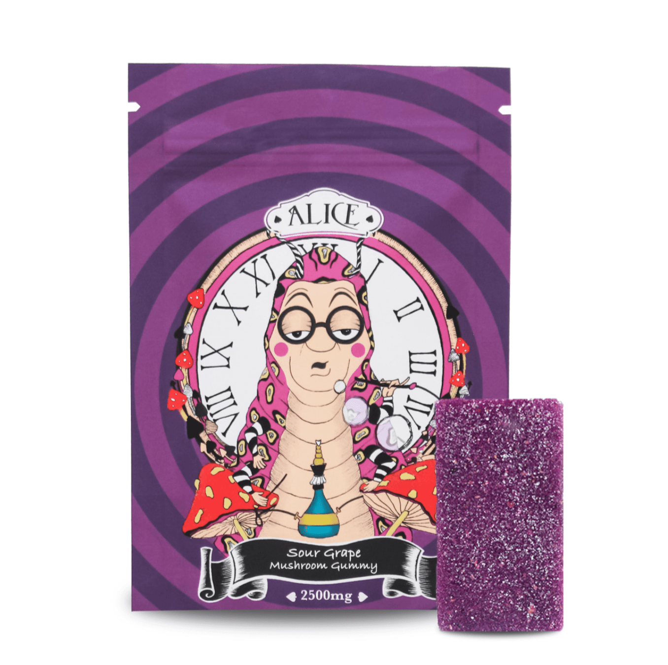 Alice Mushroom Gummy- Sour Grape (2500mg)