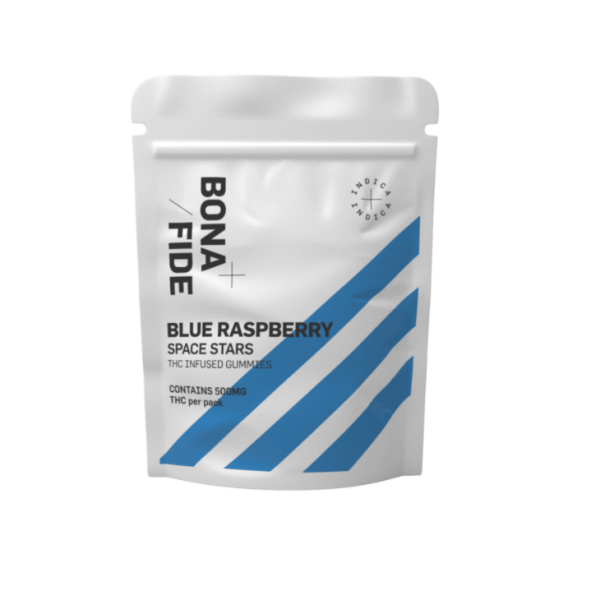 Bonafide – Blue Raspberry Space Stars- 500mg THC (Indica)