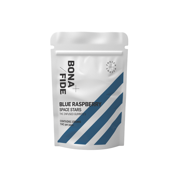 Bonafide – Blue Raspberry Space Stars- 1000mg THC (Indica)
