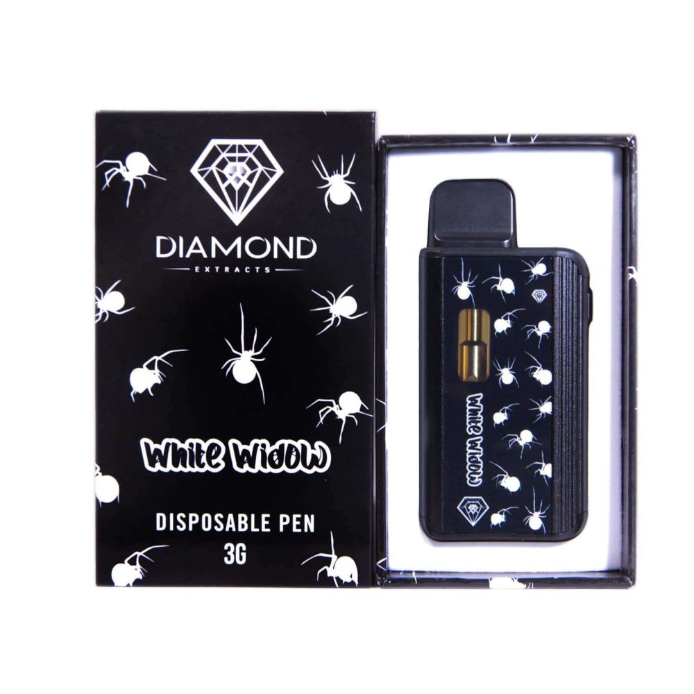 Diamond Concentrates 3 Gram Disposable (Distillate) – White Widow (Indica) (3 Gram)