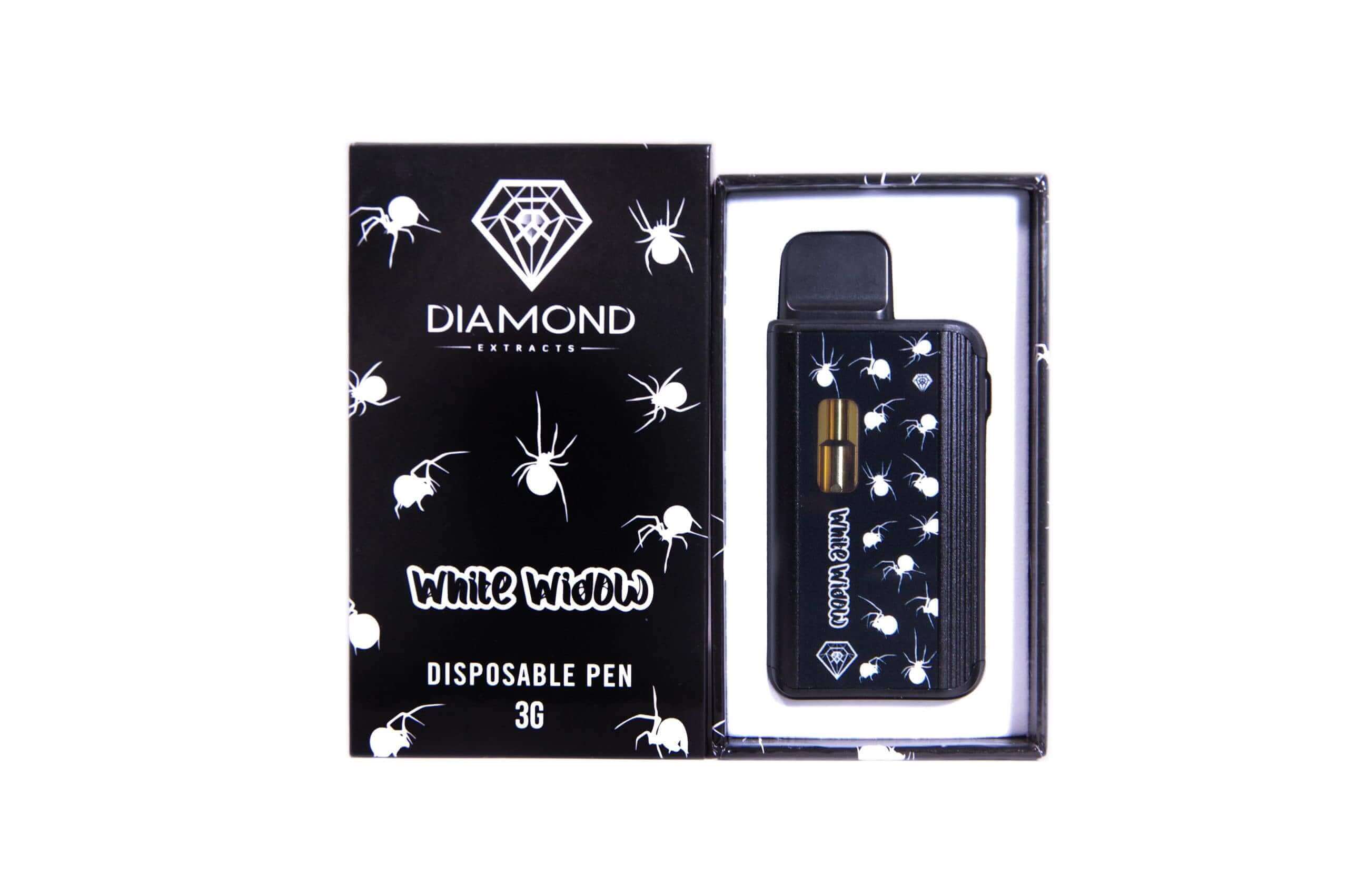 Diamond Concentrates 3 Gram Disposable (Distillate) – White Widow (Indica) (3 Gram)