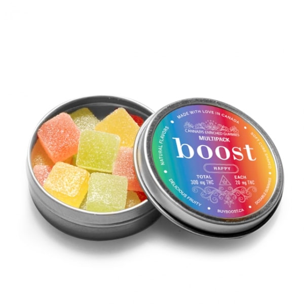 Boost Edibles Gummy – Variety Pack (300mg THC- 15 x 20mg )
