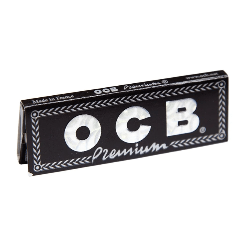 OCB Black Premium Rolling Papers- 1 1/4 Size