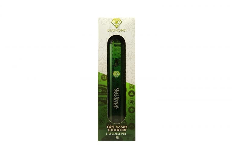 Diamond Concentrates 2 Gram Disposable (Distillate) – Girl Scout Cookies (Indica Dominant Hybrid) (2 Gram)