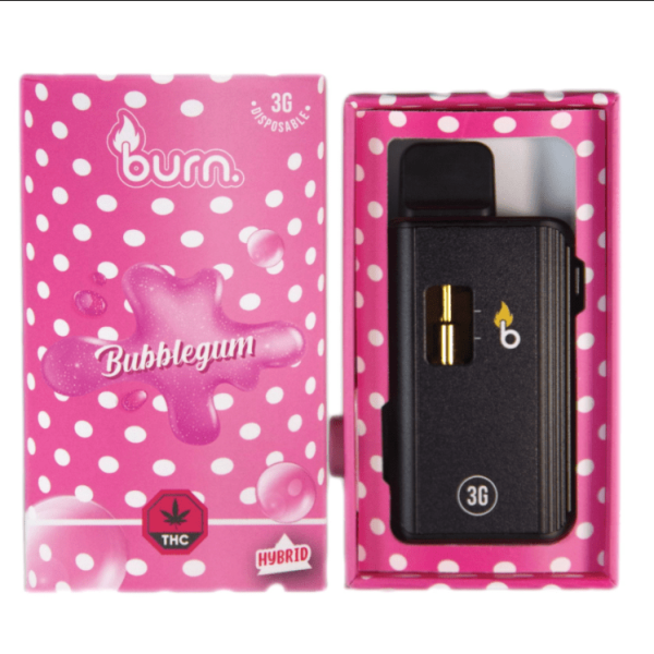 Burn. 3 Gram Vape – Bubble Gum (Hybrid)