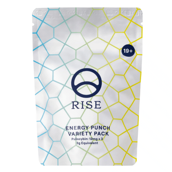 Rise Energy Punch Variety Pack (Shrooms- 1000mg x 3 sachets)