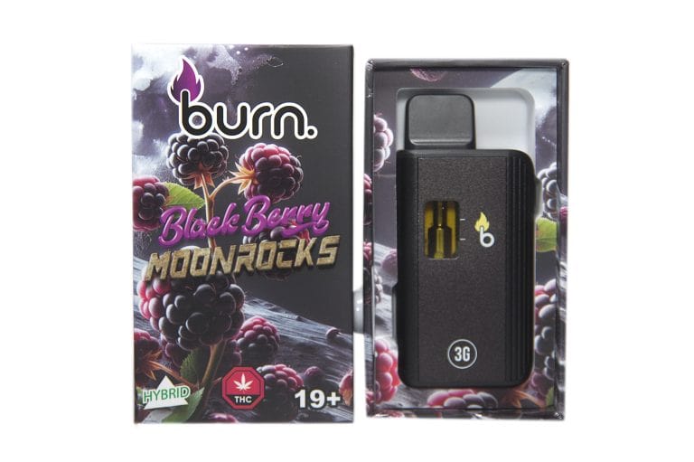Burn. 3 Gram Vape – Blackberry Moonrocks (Hybrid)