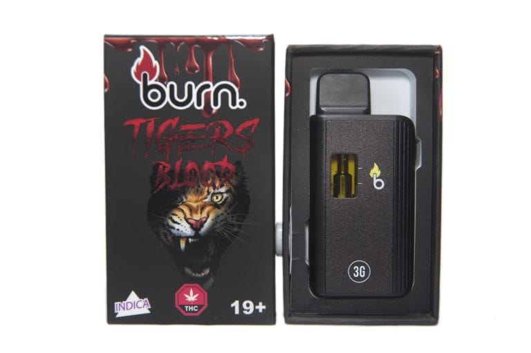 Burn. 3 Gram Vape – Tigers Blood (Indica)